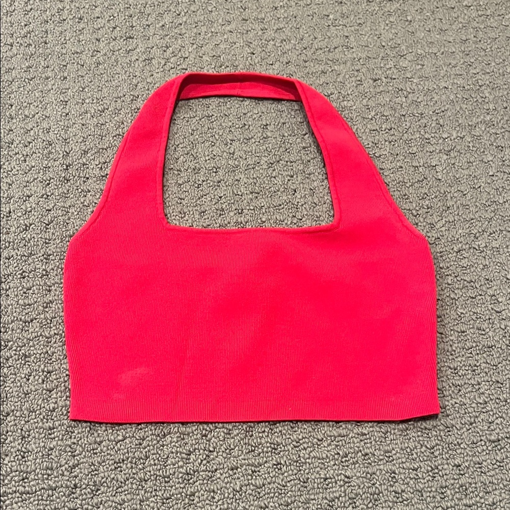 Amazon drop Red Halter Top